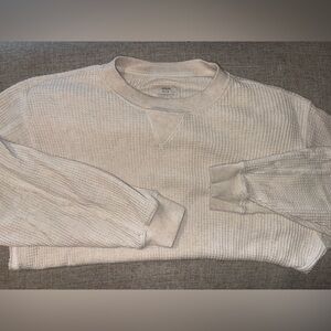 Aerie Cream Knit Sweater